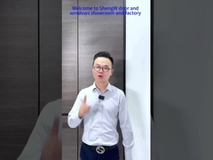 Porte coulissante en aluminium et bois à bord étroit