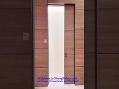 Porte en aluminium finition en bois