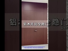 Porte en bois entièrement en aluminium