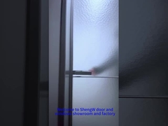 D'aluminium avec porte en double verre