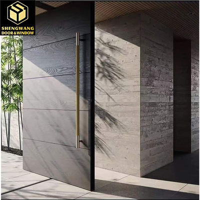 Porte de jardin en aluminium peinte sur mesure Porte d'entrée principale en aluminium pivotante avant