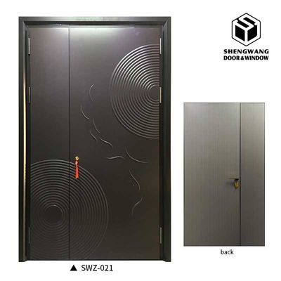 Protection de l'environnement Porte pivotante en aluminium résistante à la rouille 90 mm Porte pivotante moderne
