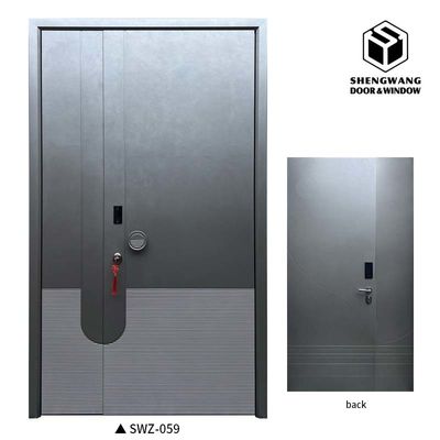 2050 X 960 Porte pivotante en aluminium avant de luxe Porte pivotante en aluminium extérieure principale