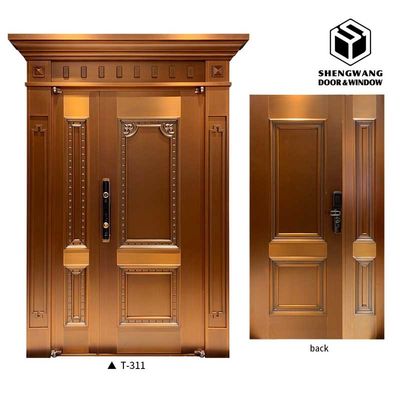 Fermeture sécurisée Porte de jardin en aluminium pour villa et maison Porte de jardin en métal