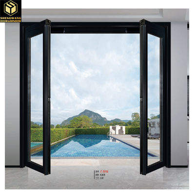 Entrée à double vitrage Porte PT largeur 1,2 m Porte coulissante en aluminium sur mesure Fermeture à clé