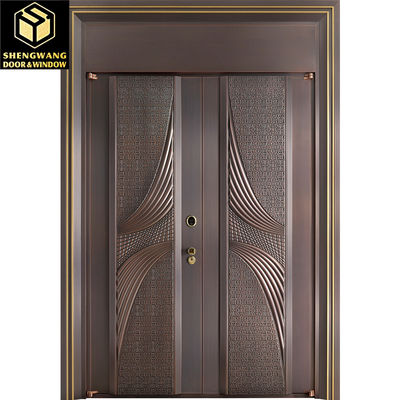 Porte pivotante en acier inoxydable résistant à la corrosion pour salon chambre à coucher salle de bains mode Porte pivotante en métal avec durabilité