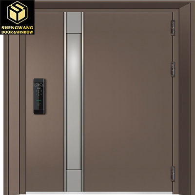 Porte coulissante en cuivre personnalisée Porte coulissante en aluminium pour chambre à coucher