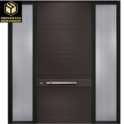 Porte coulissante en cuivre chambre résidentielle porte de chambre en aluminium esthétique