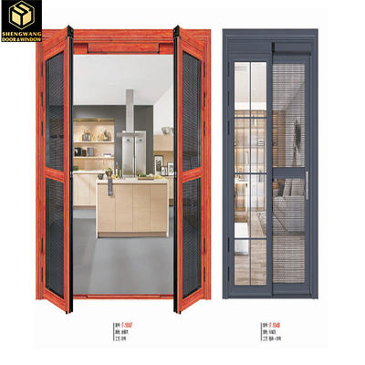 Porte coulissante en verre en aluminium imperméable à l'eau 4 mm 6 mm Porte coulissante en aluminium