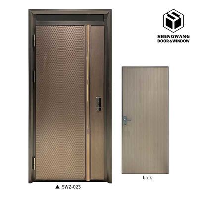 Golden avec villa insonorisée pour porte de chambre en aluminium couleur personnalisée