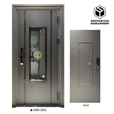Bois massif finition personnalisable en aluminium à l'intérieur portes de feu 30 minutes