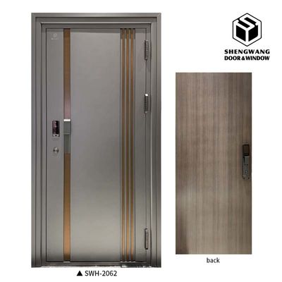Taille maximale 4 x 8 Sapele avec porte de chambre en aluminium ignifuge personnalisé