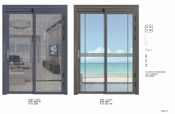 Fenêtres coulissantes en aluminium blanc Conception personnalisée Fenêtres coulissantes commerciales en aluminium horizontal