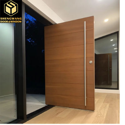 Porte extérieure en aluminium massif pour l'entrée principale