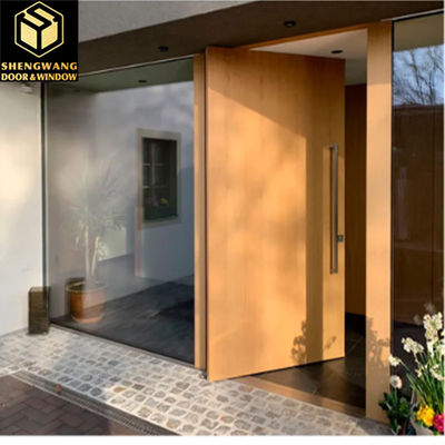 Porte extérieure en aluminium massif pour l'entrée principale