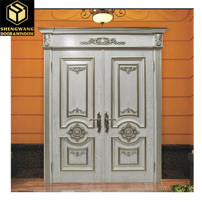 Conception contemporaine et durabilité Porte d'entrée de jardin en cuivre en aluminium pour tout bâtiment