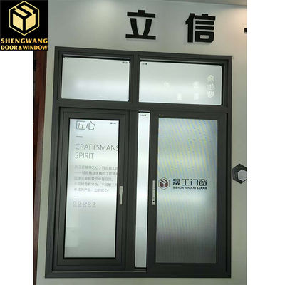Porte à charnière en verre en aluminium personnalisable