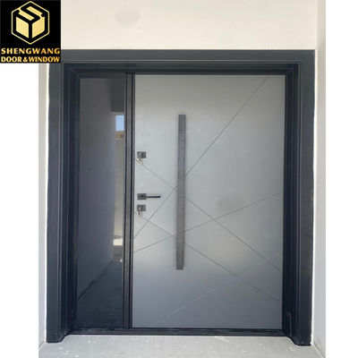 Porte à charnière en verre en aluminium pour hôtel Porte à charnière pour patio