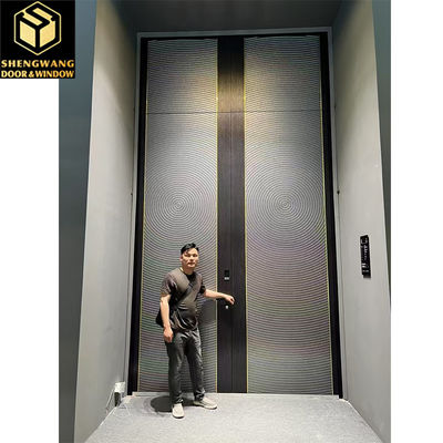 ODM Swing Aluminium Porte de jardin pour piétons Imitation de cuivre Finition de surface Porte métallique extérieure