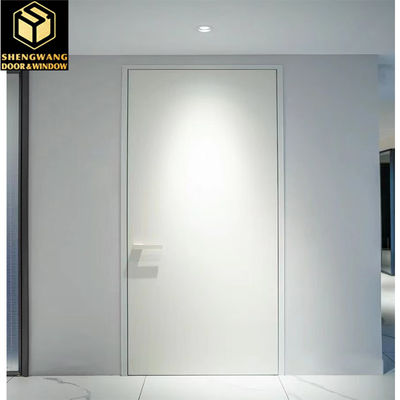 Porte de chambre en aluminium imperméable au feu Porte en acier à protection contre l'humidité