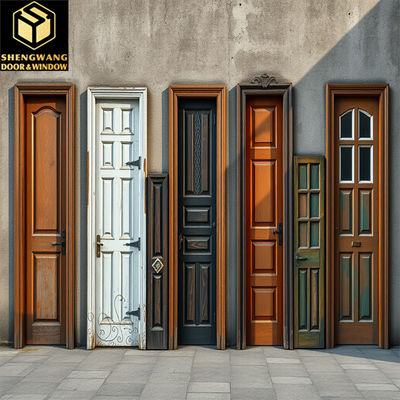 Haute durabilité Porte de chambre en aluminium Protection contre l'incendie Porte en acier