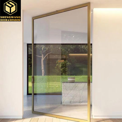 Entrée à double vitrage Porte PT largeur 1,2 m Porte coulissante en aluminium sur mesure Fermeture à clé