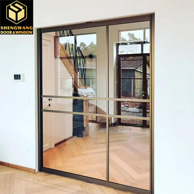 Hôtel Villa Porte en verre pliable en aluminium Appartement Porte en verre bipliée en aluminium