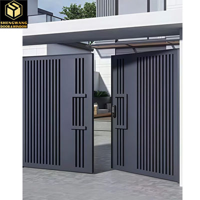 Écran coulissant noir Porte de jardin en cuivre Esthétiquement Porte en cuivre