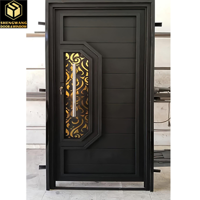 Protection de l'environnement Porte pivotante en aluminium résistante à la rouille 90 mm Porte pivotante moderne