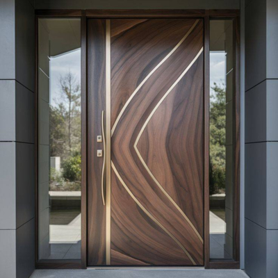 Porte de jardin en cuivre pour chambre à coucher résidentielle